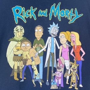 Rick and Morty T-shirt medium all crew characters